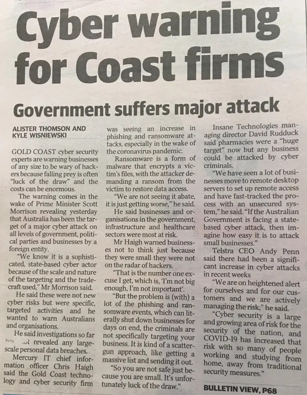 Gold Coast Bulletin Article 200620 (1)